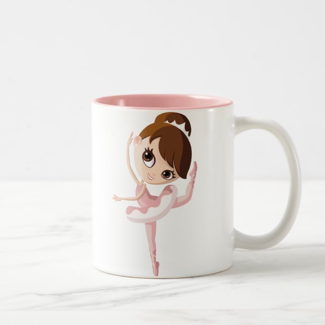 Angelina die Ballerina Zweifarbige Tasse (Rechts)
