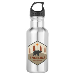 Angelina National Forest Texas Bear Edelstahlflasche