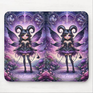 Angelina Purple Gothic Fairy Skorpion Hörner Stern Mousepad