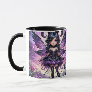 Angelina Purple Gothic Fairy Skorpion Hörner Stern Tasse