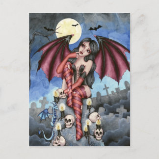 Angelique - Vampire Fairy Postcard Postkarte