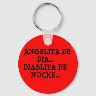 ANGELITA DE DIA.DIABLITA DE NOCHE.. SCHLÜSSELANHÄNGER