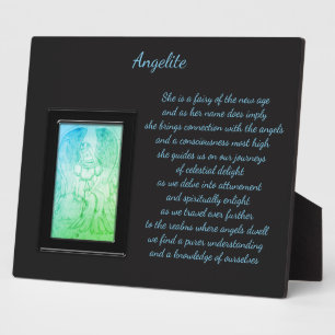 Angelite Crystal Fairy Fotoplatte