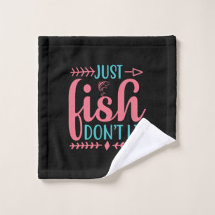 Angelkunst Nur Fische Waschlappen