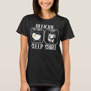 Angeller schlafende Shirts, die Schafe zählen T-Shirt