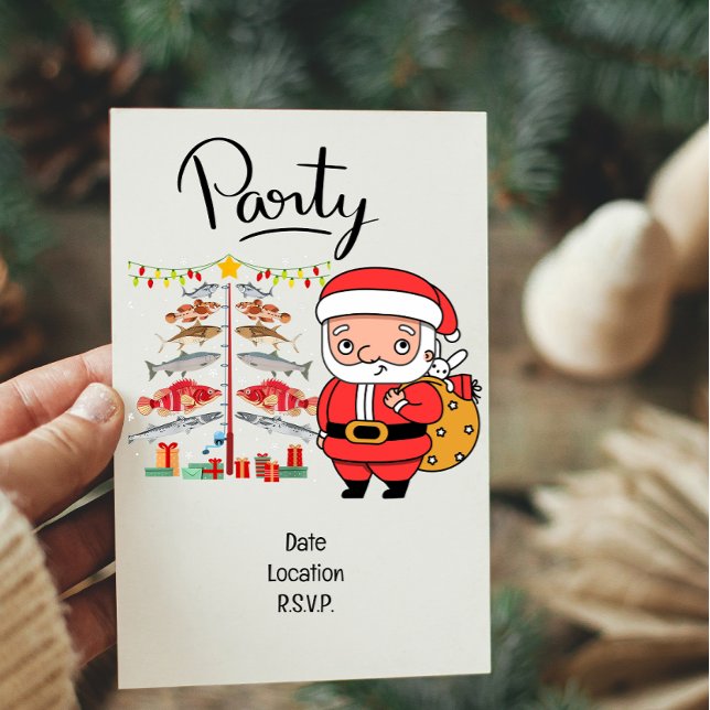 Angelliebhaber Weihnachten mit dem Weihnachtsmann Einladung (Von Creator hochgeladen)