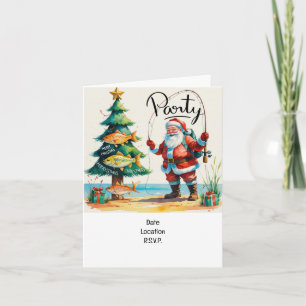 Angelliebhaber Weihnachten mit dem Weihnachtsmann Einladung