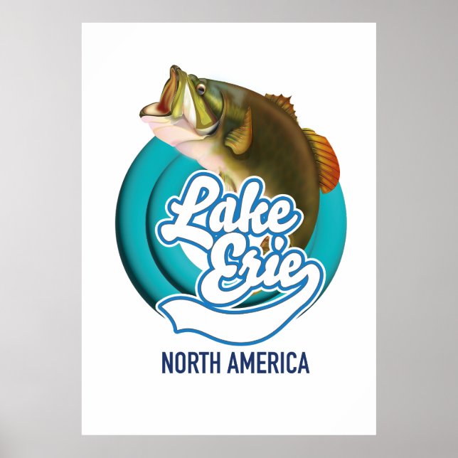 Angellogo "Lake Erie North America" Poster (Vorne)