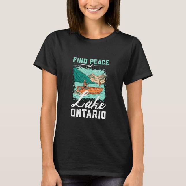 Angeln am Ontariosee T-Shirt (Vorderseite)