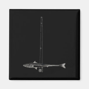 Angeln Amerikanische Flagge B Fisch Männer Frauen Magnet