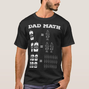 Angeln & Bier Fischer Papa Mathe Papa Witz T-Shirt