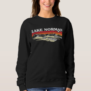 Angeln Bootfahren Camping See Urlaub Lake Norman Sweatshirt
