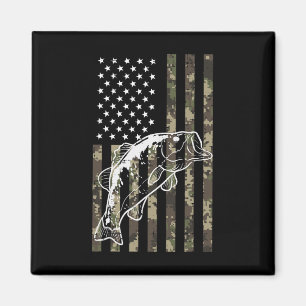 Angeln Camo Amerikanische Flagge B Patriotische Fr Magnet