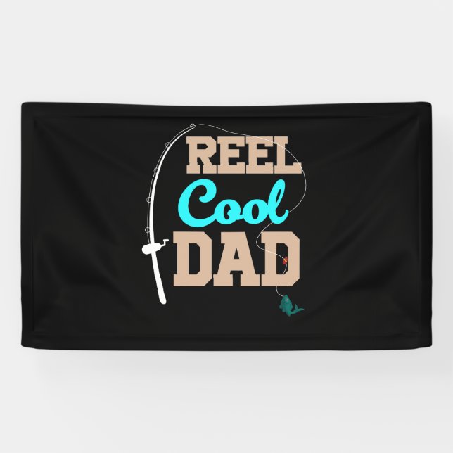 Angeln Cooler Vater Fishing Faters Day Gabe Fishin Banner (Horizontal)