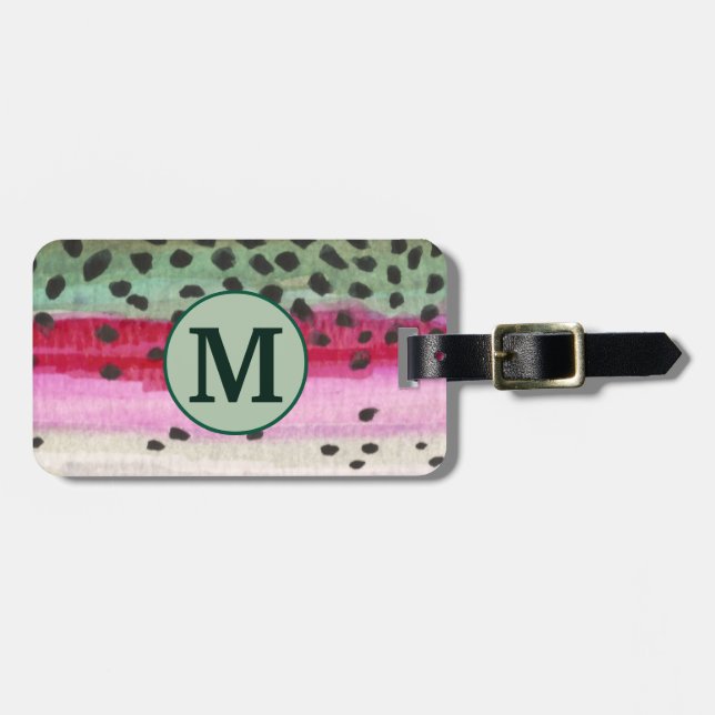 Angeln, Fischerei Gepäckanhänger (Vorderseite horizontal)