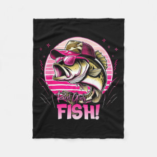 Angeln Frauen Rolle Mädchen Fisch Angel Mädchen Da Fleecedecke