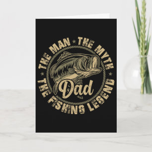 Angeln für den Vater Tag Angelgeschenk für Fischer Karte
