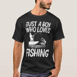 Angeln für Jungen Kinder Fischer Köder Bootsfahrt T-Shirt