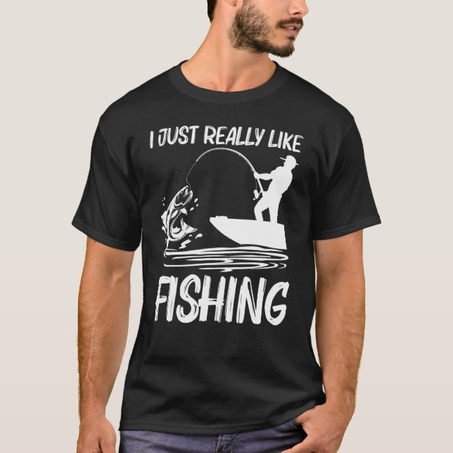 Angeln für Männer Frauen Fischer Köder Boot Reise  T-Shirt (Vorderseite)