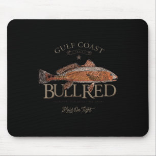 Angeln Golf Roter Trommler Rotfisch Stier Rot Mousepad