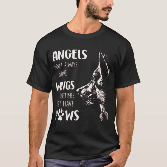 ANGELN HABEN MANCHMAL NICHT IMMER TATSÄCHLICH TÄTI T-Shirt (Vorderseite)