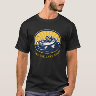 Angeln Ich mag die Lake-Schicht T-Shirt