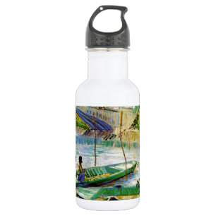 Angeln im Frühling, Vincent van Gogh. Schöne Fisch Trinkflasche