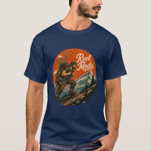 Angeln im Retro-Stil T-Shirt