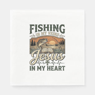 Angeln in meinen Adern Jesus in meinem Herzen Vint Serviette