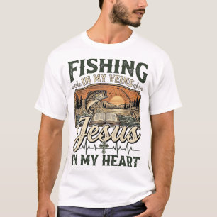 Angeln in meinen Adern Jesus in meinem Herzen Vint T-Shirt