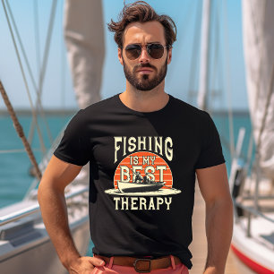 Angeln ist mein bester Therapieprogramm-T - Shirt