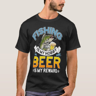 Angeln ist mein Hobby-Bier ist mein Belohnung Vate T-Shirt