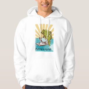 Angeln ist mein Leben Hoodie