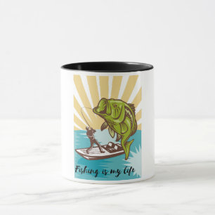 Angeln ist mein Leben Tasse