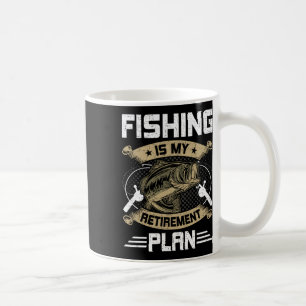 Angeln ist mein Rentenplan Fly Fishing Rentner Kaffeetasse