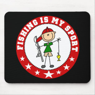Angeln ist mein Sport-Mauspad Mousepad