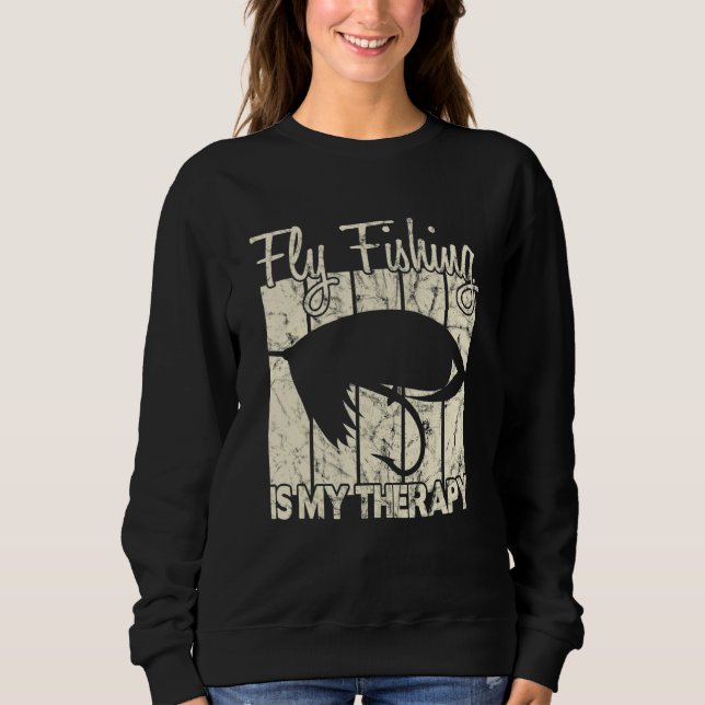 Angeln ist meine Therapie 1 Sweatshirt (Vorderseite)