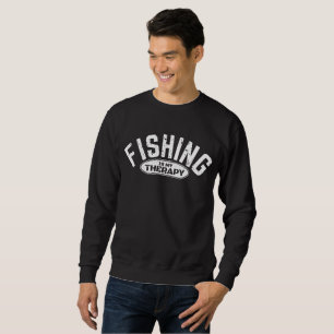 Angeln ist meine Therapie Angler lustige Geschenki Sweatshirt