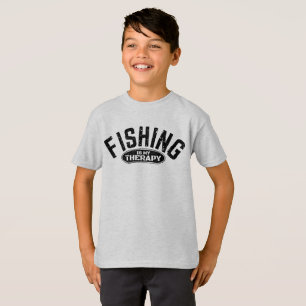 Angeln ist meine Therapie Angler lustige Geschenki T-Shirt