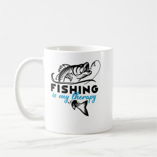 Angeln ist meine Therapie Kaffeetasse