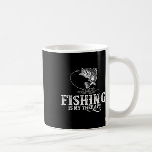 Angeln ist meine Therapie Lustige Angler Kaffeetasse