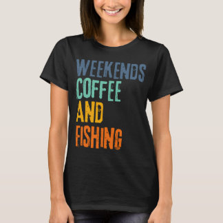 Angeln kaltes Bier und Chill lustiger Fischer T-Shirt
