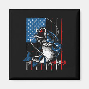 Angeln Kunst Für Männer Frauen Amerikanische Flagg Magnet