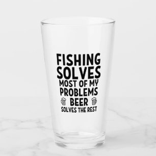Angeln löst die meisten meiner Probleme. Glas