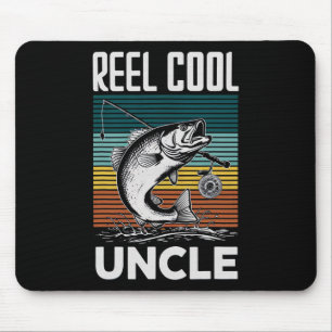 Angeln Lustige Männer Rolle Cooler Onkel Für Männe Mousepad