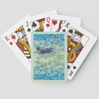 Angeln mit dem Ruderboot und Fischadler-Habicht-Fi