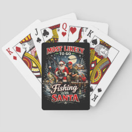 Angeln mit dem Weihnachtsmann Spielkarten