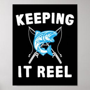 Angeln mit echtem Reel Poster