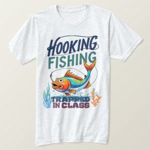 Angeln mit Haken, Gefangen im Unterricht T-Shirt