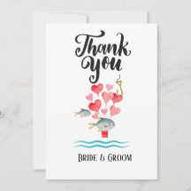 Angeln mit Liebe Hochzeit für danke